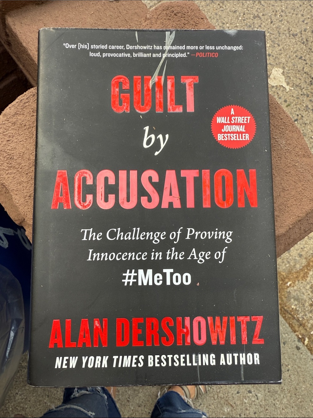 Guilt by Accusation by Alan Dershowitz - Black & Red Hardcover
